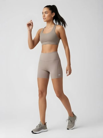 Tommy LifeSkinny Tajice 'Gamaschen' - siva boja: prednji dio