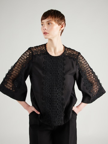 Copenhagen Muse - Blusa 'MOLLY' en negro: frente