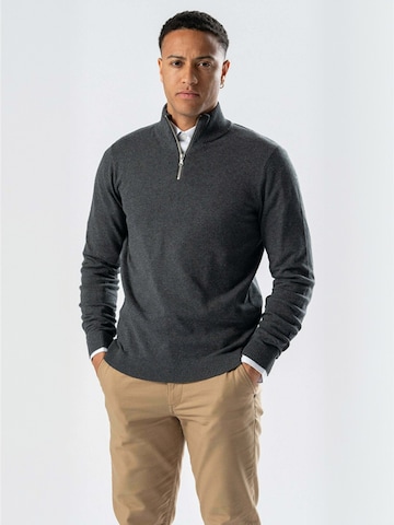 TEESHOPPEN Sweater ' Pullover ' in Grey: front