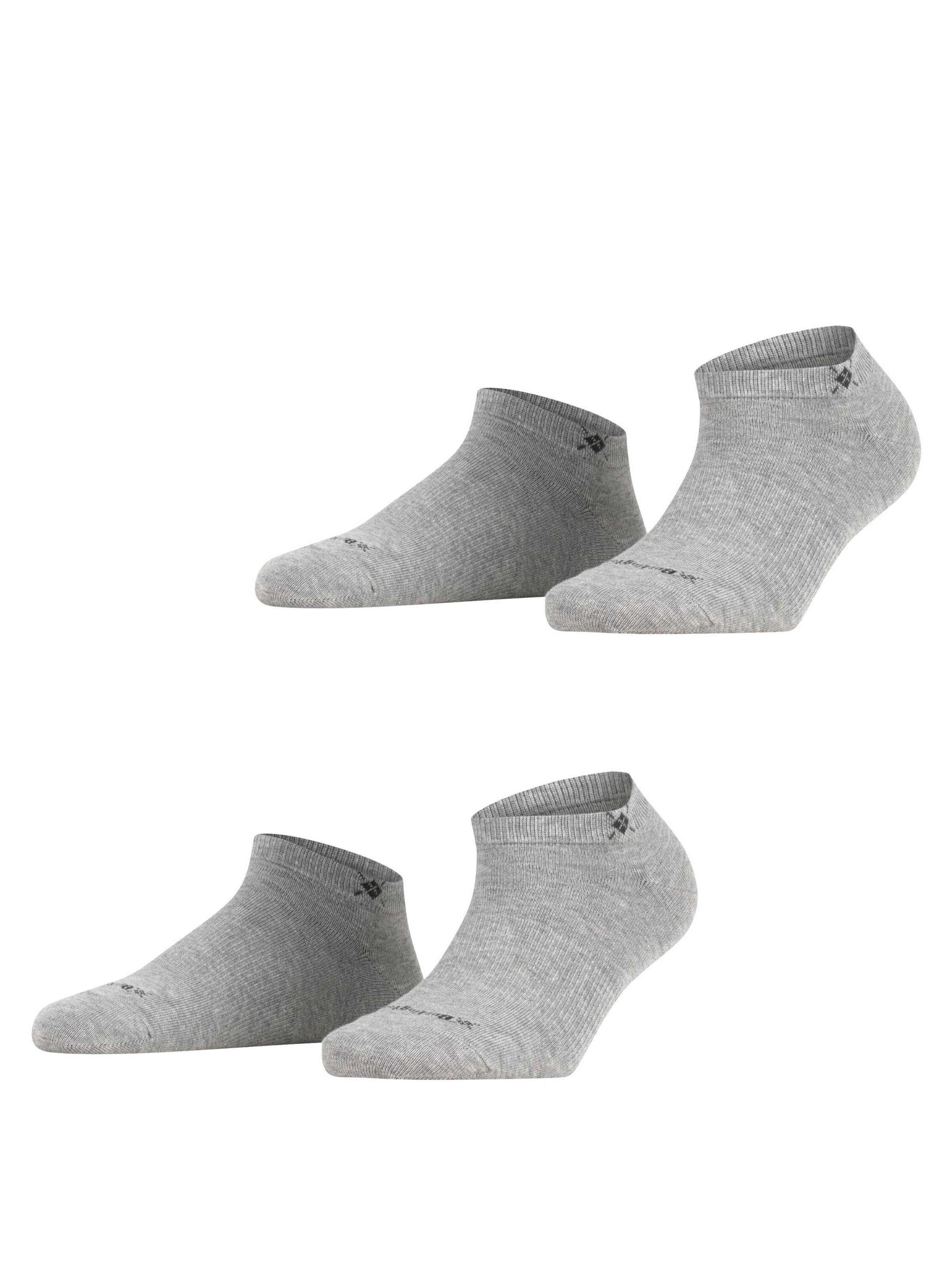 BURLINGTON Ankle Socks 'Everyday 2-Pack' in Grey: front