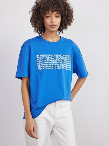 BEARTH Shirt ''Scan Code' Bio-Baumwolle' in Blue: front