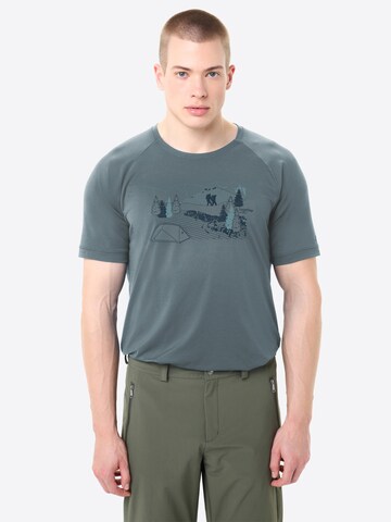 VAUDE Functioneel shirt 'Gleann II' in Grijs: voorkant