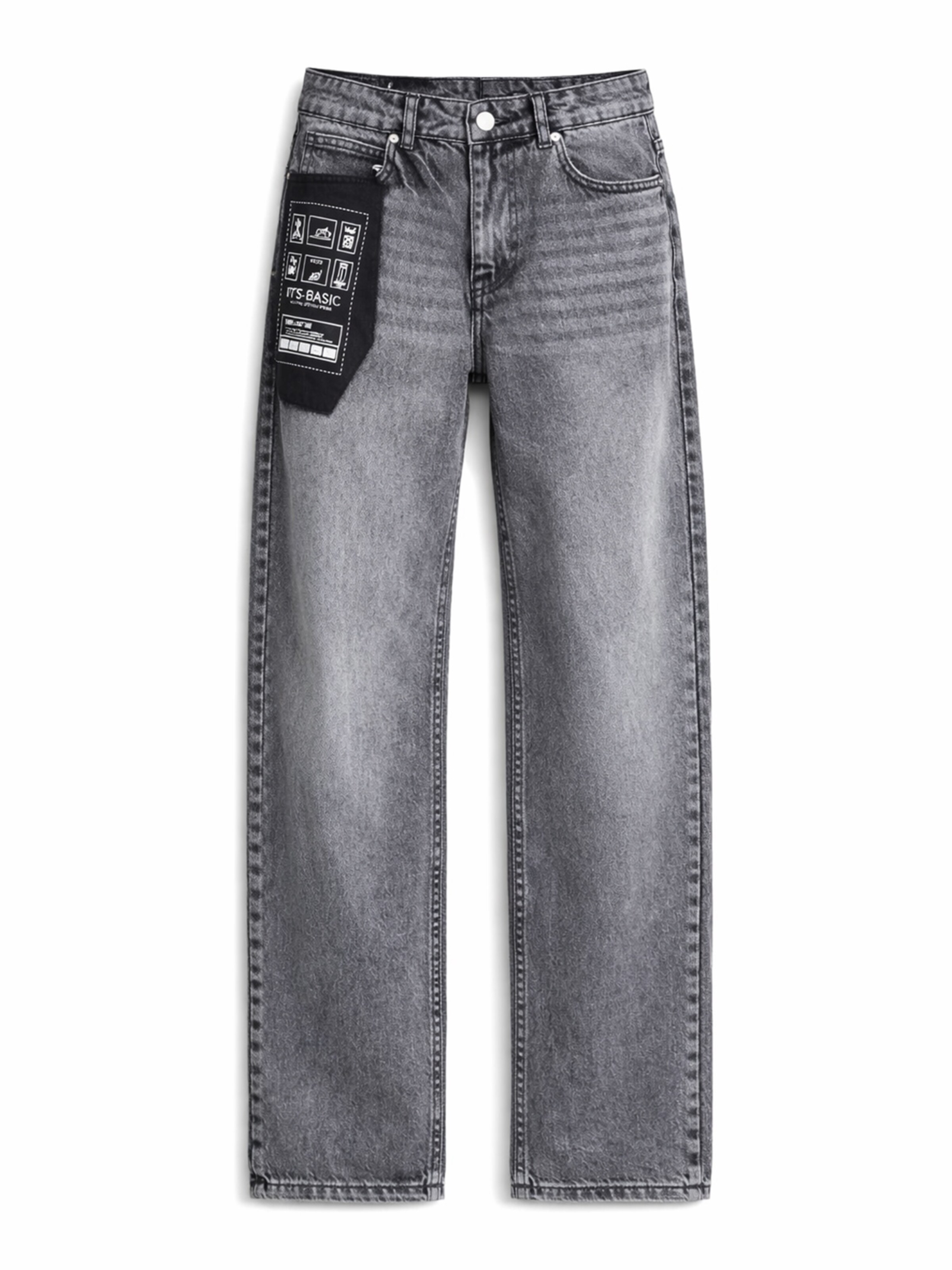 IT'S BASIC Jeans in Grey denim, Item view