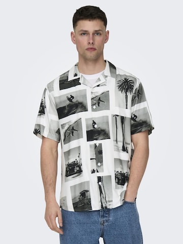 Only & Sons Regular Fit Skjorte 'ONSNano' i grå