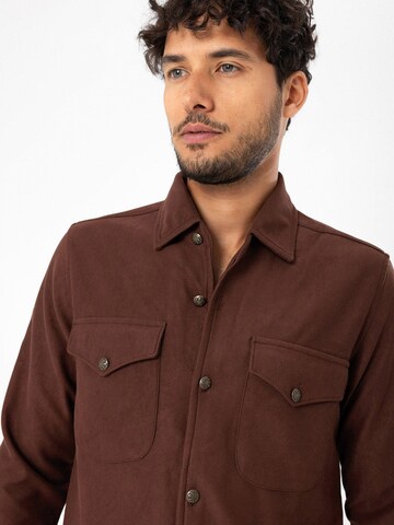 Antioch Regular fit Overhemd in Bruin
