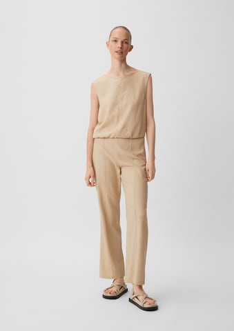 Regular Pantalon comma casual identity en beige : devant
