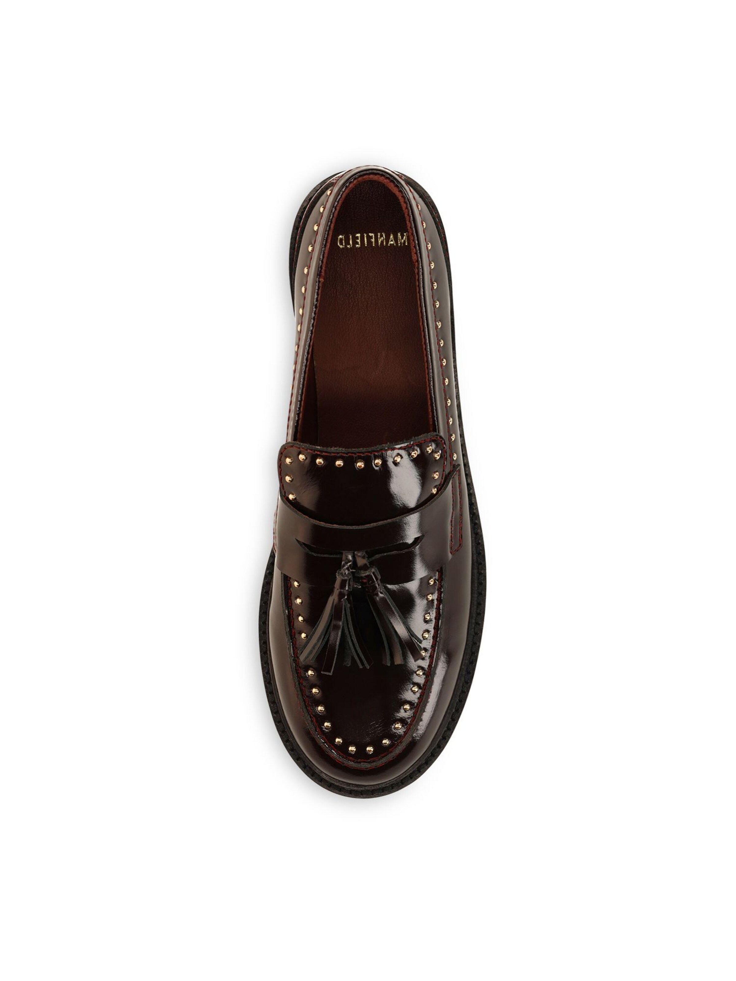 Mocassin MANFIELD en rouge