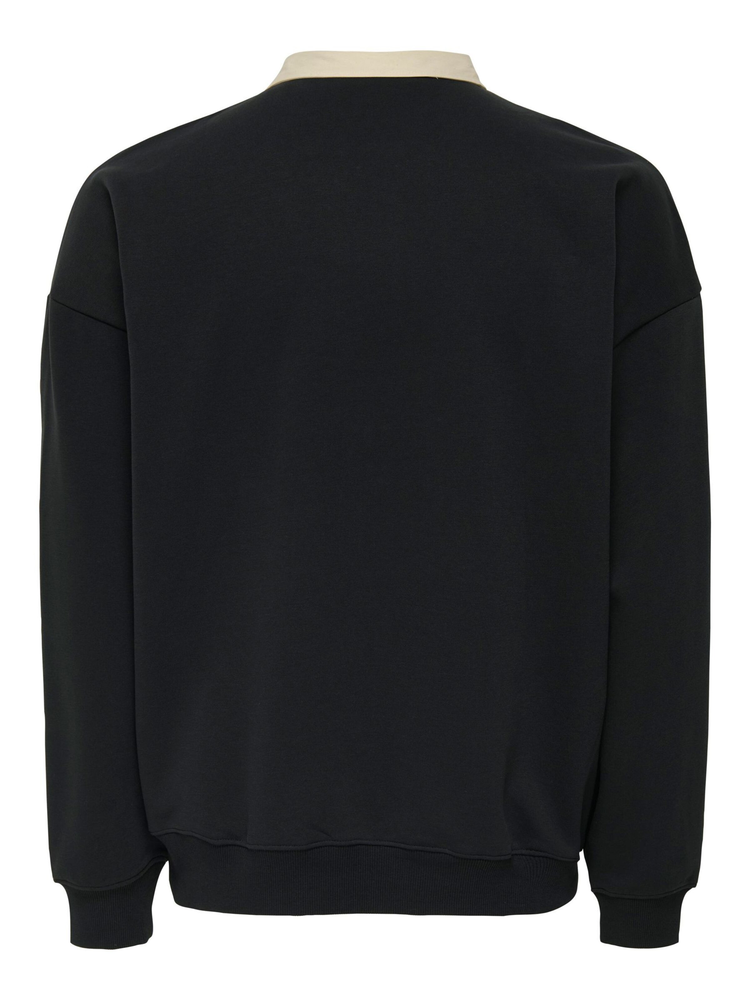 Only & Sons Sweatshirt 'ONSJeffrey' in Black