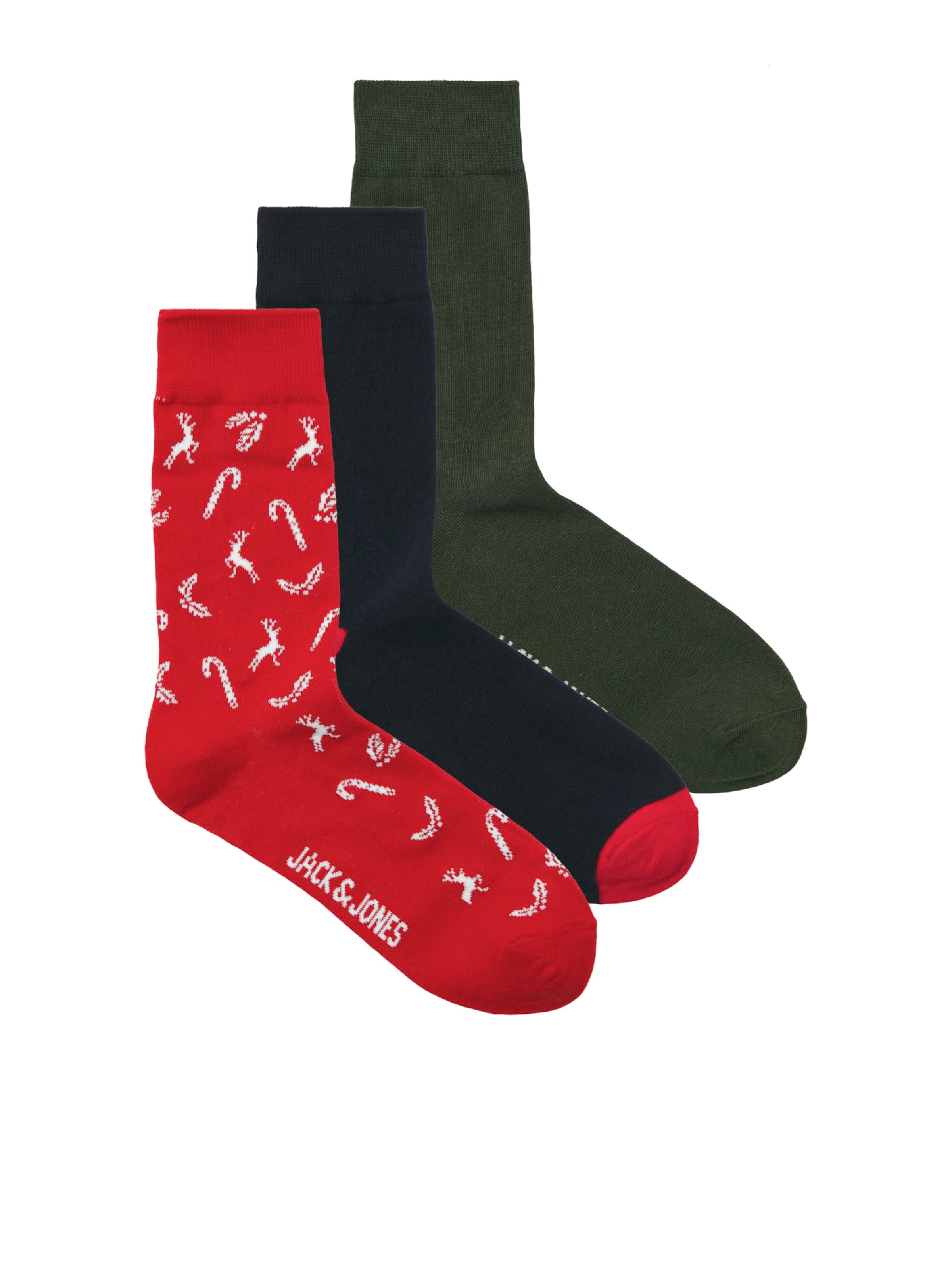JACK & JONES Κάλτσες 'JACCANE' σε κόκκινο: μπροστά