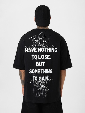 Dandalo T-Shirt 'Jelle' in Schwarz: Vorderseite