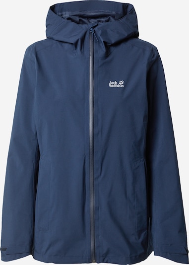 JACK WOLFSKIN Outdoor jakna u mornarsko plava / bijela, Pregled proizvoda