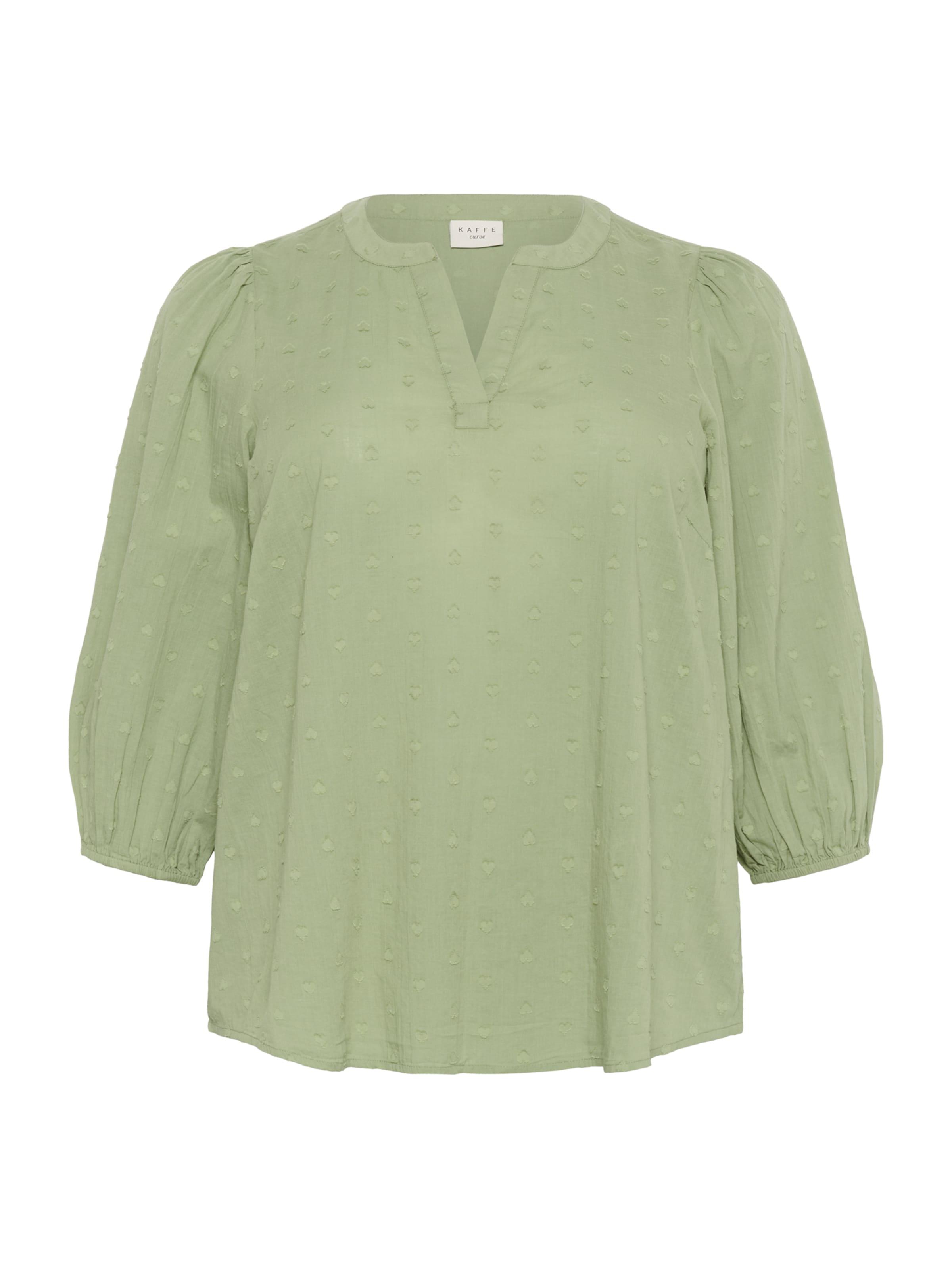 Bluză 'Jolana' de la KAFFE CURVE pe verde: față