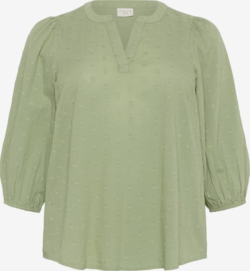 Camicia da donna 'Jolana' di KAFFE CURVE in verde: frontale