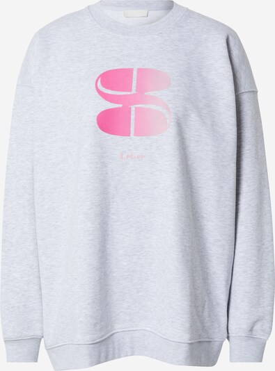 LeGer by Lena Gercke Sweatshirt 'Letizia' i gråmelert / rosa, Produktvisning