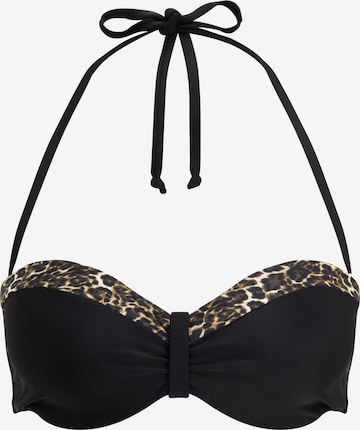 LASCANA - Balconet Top de bikini 'Adele' en negro: frente