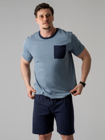 Pigiama corto 'Pantoneclo Men’s Nightwear Set' di PANTONECLO in blu