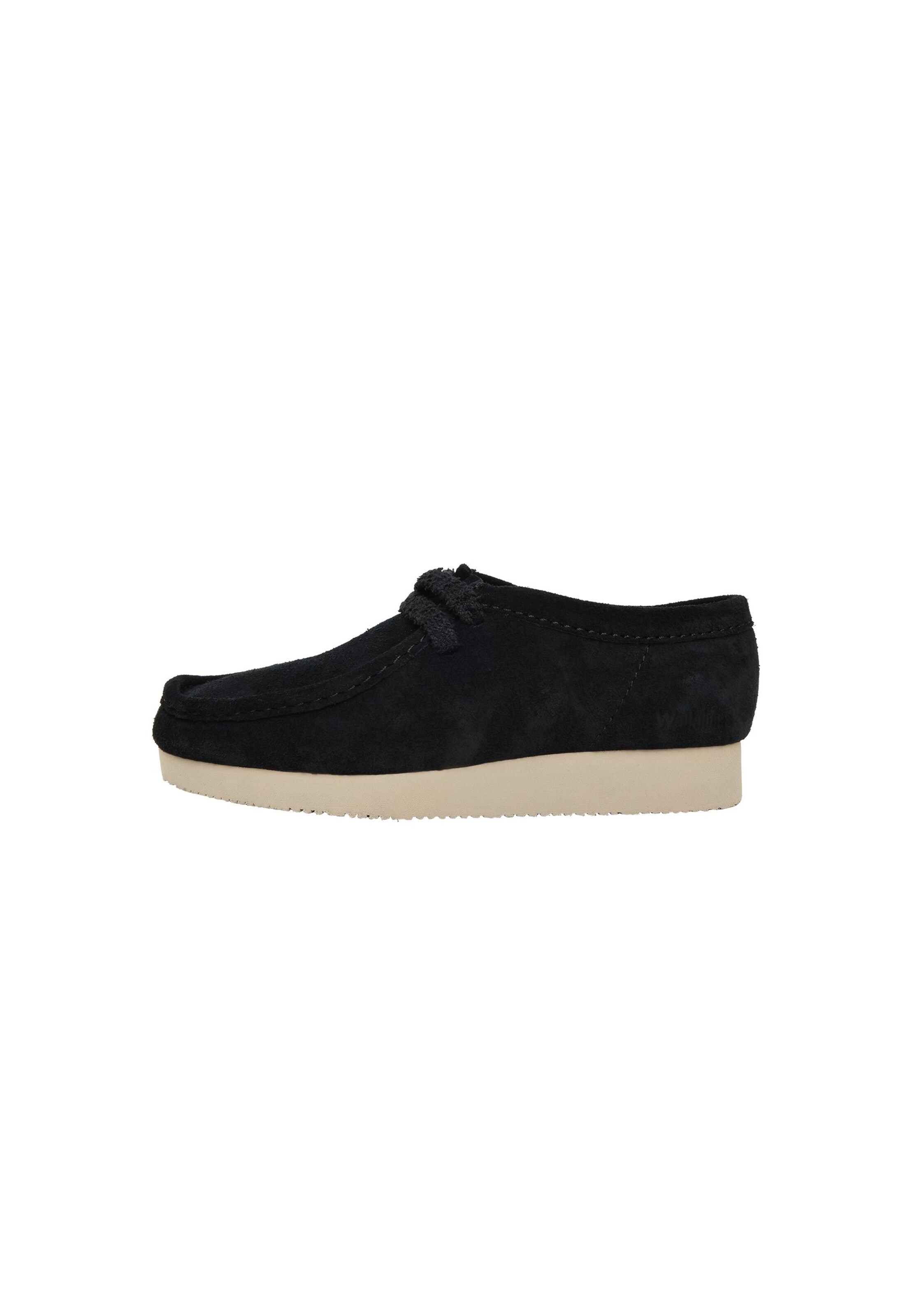Clarks Originals - Mocasines 'Wallabee Lite' en negro: frente