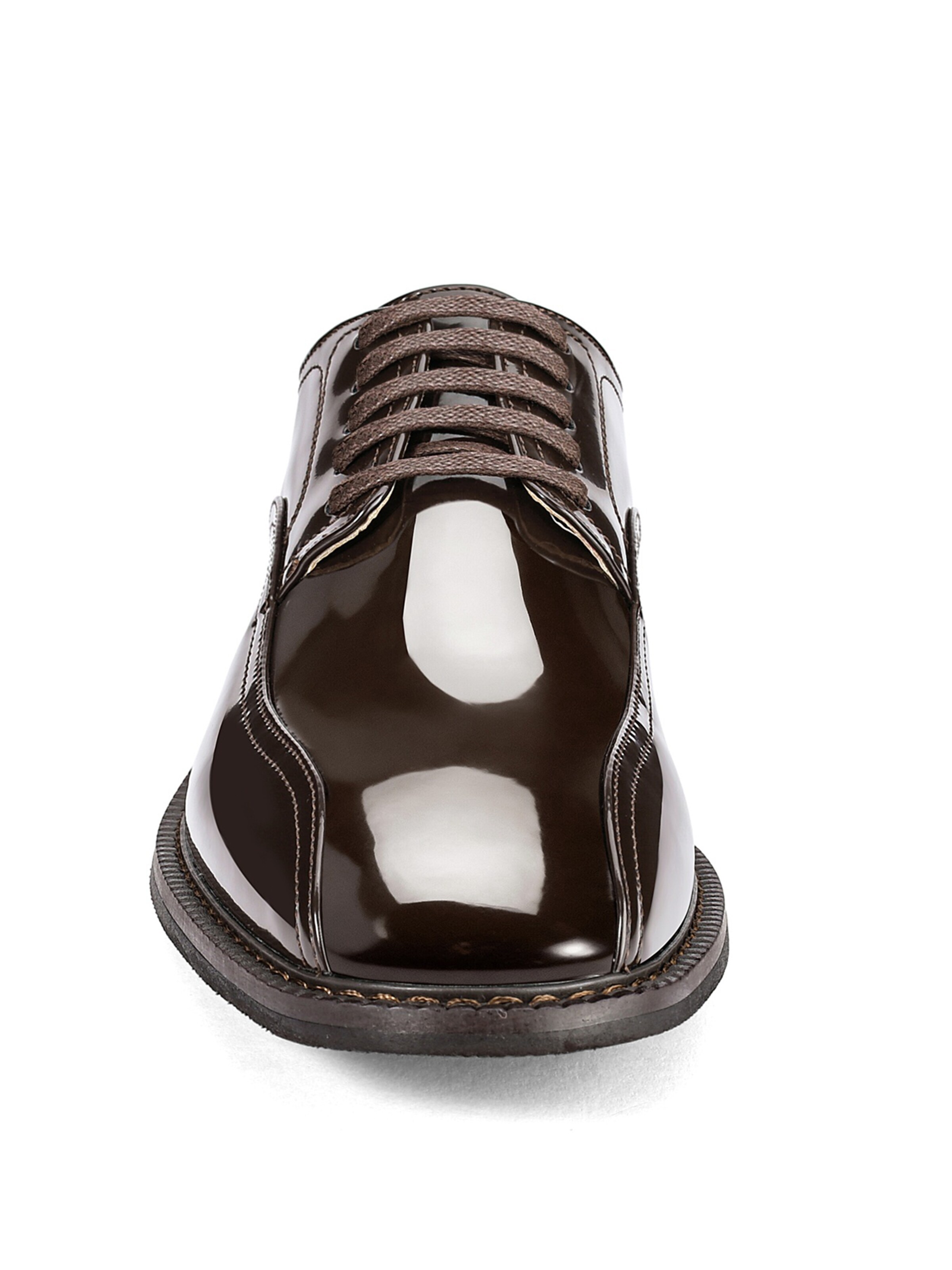 ALLTHEMEN Lace-Up Shoes 'Schwebe' in Brown