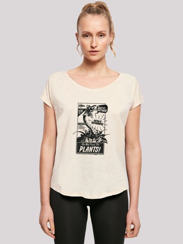 T-shirt 'Atomfall Do Not Feed The Plants!' F4NT4STIC en beige : devant