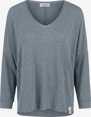 Cotton Candy Langarmshirt in Blau: Vorderseite