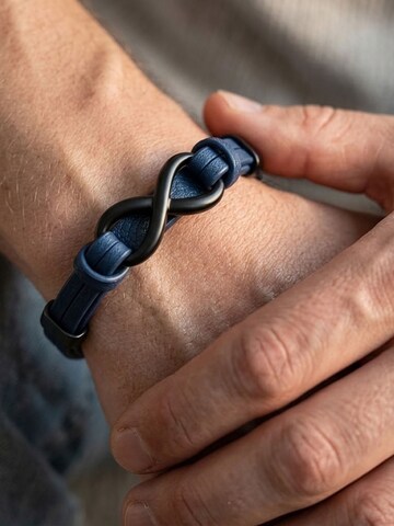 UNIQAL Armband 'INFINITY' in Blauw