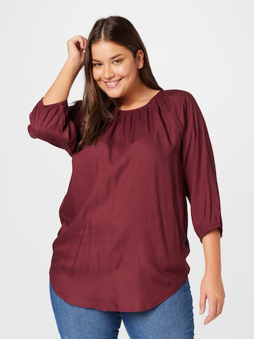 ABOUT YOU Curvy Blouse 'Talea' in Red: front