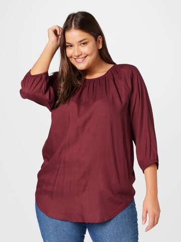 Camicia da donna 'Talea' di ABOUT YOU Curvy in rosso: frontale