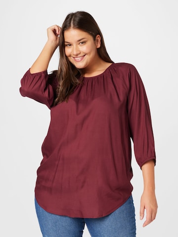 ABOUT YOU Curvy Bluse 'Talea' i rød: forside