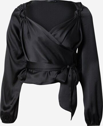 Trendyol Блуза в черно: отпред