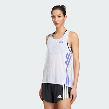 ADIDAS PERFORMANCE Αθλητικό τοπ 'Adizero' σε λευκό: μπροστά