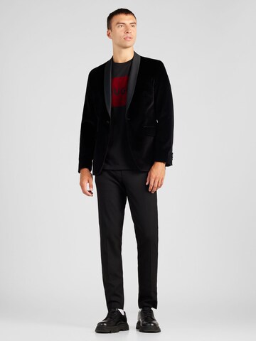 TOPMAN Скинни Плиссированные брюки в Черный