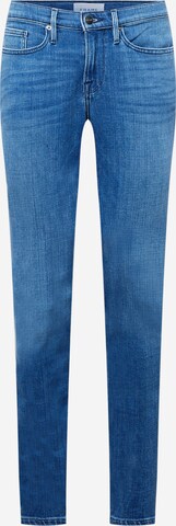 FRAME Skinny Jeans in Blue: front