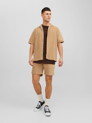 JACK & JONES Comfort Fit Hemd in Beige