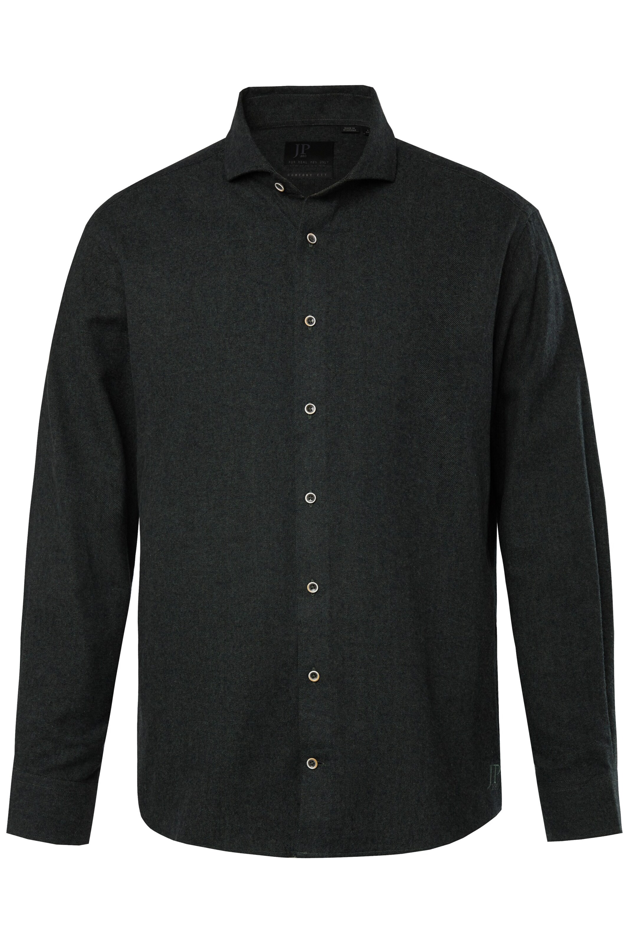 JP1880 Comfort fit Overhemd in Groen: voorkant
