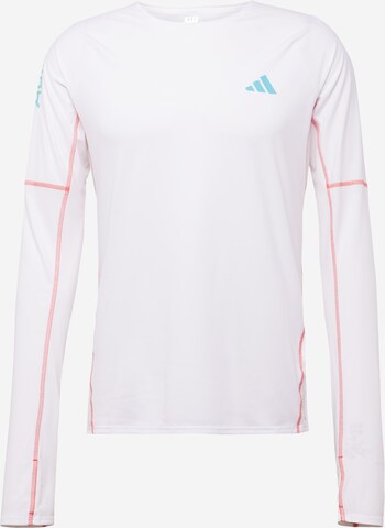 T-Shirt fonctionnel 'Adizero' ADIDAS PERFORMANCE en blanc : devant