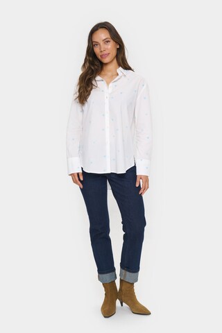 SAINT TROPEZ Bluse 'Dianne' i hvid