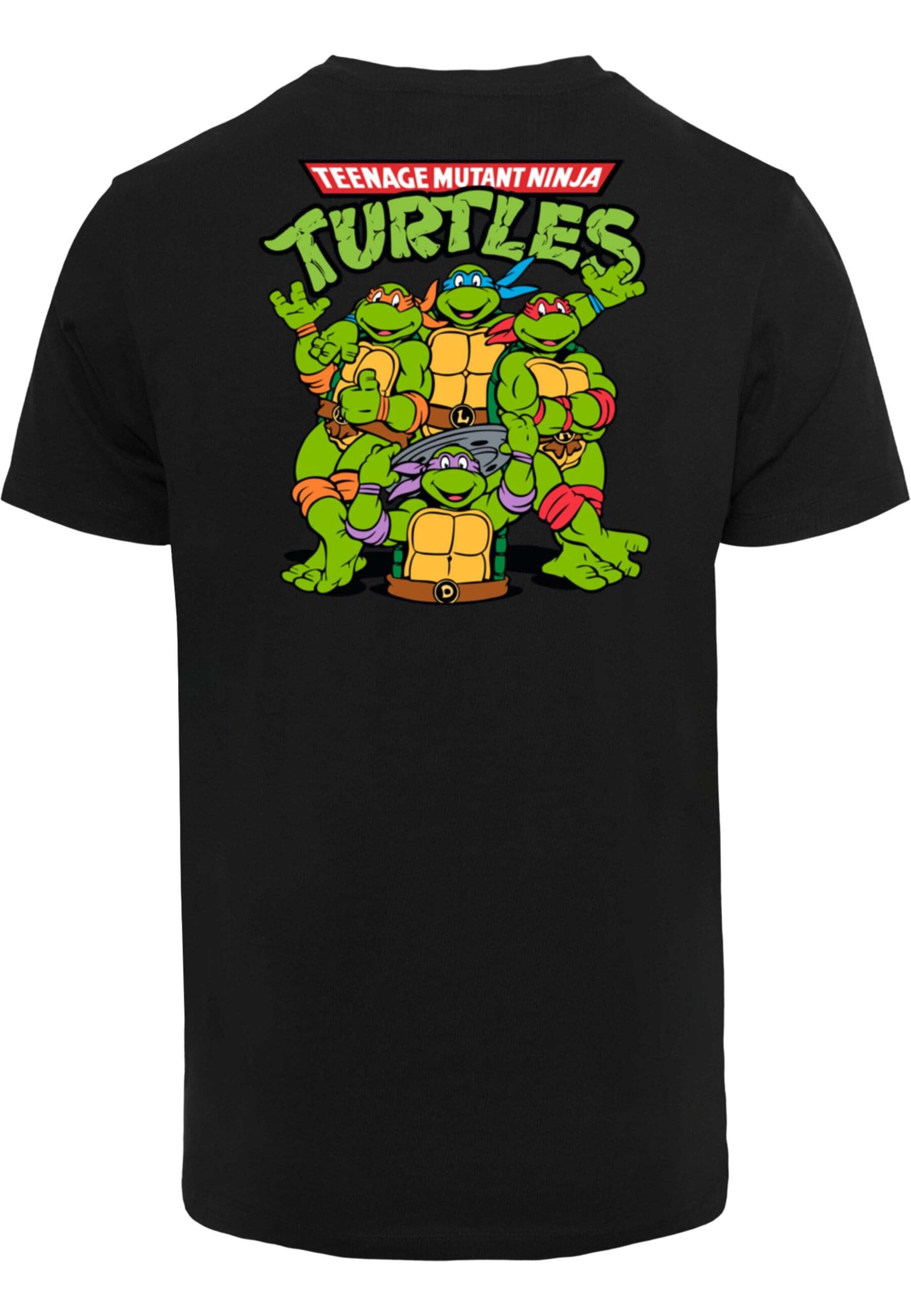 Merchcode Póló 'Turtles Team' - fekete