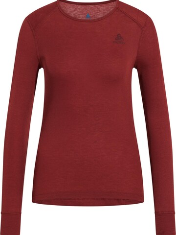 ODLO Base Layer 'ACTIVE WARM' in Rot: Vorderseite