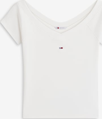 T-shirt Tommy Jeans en blanc : devant
