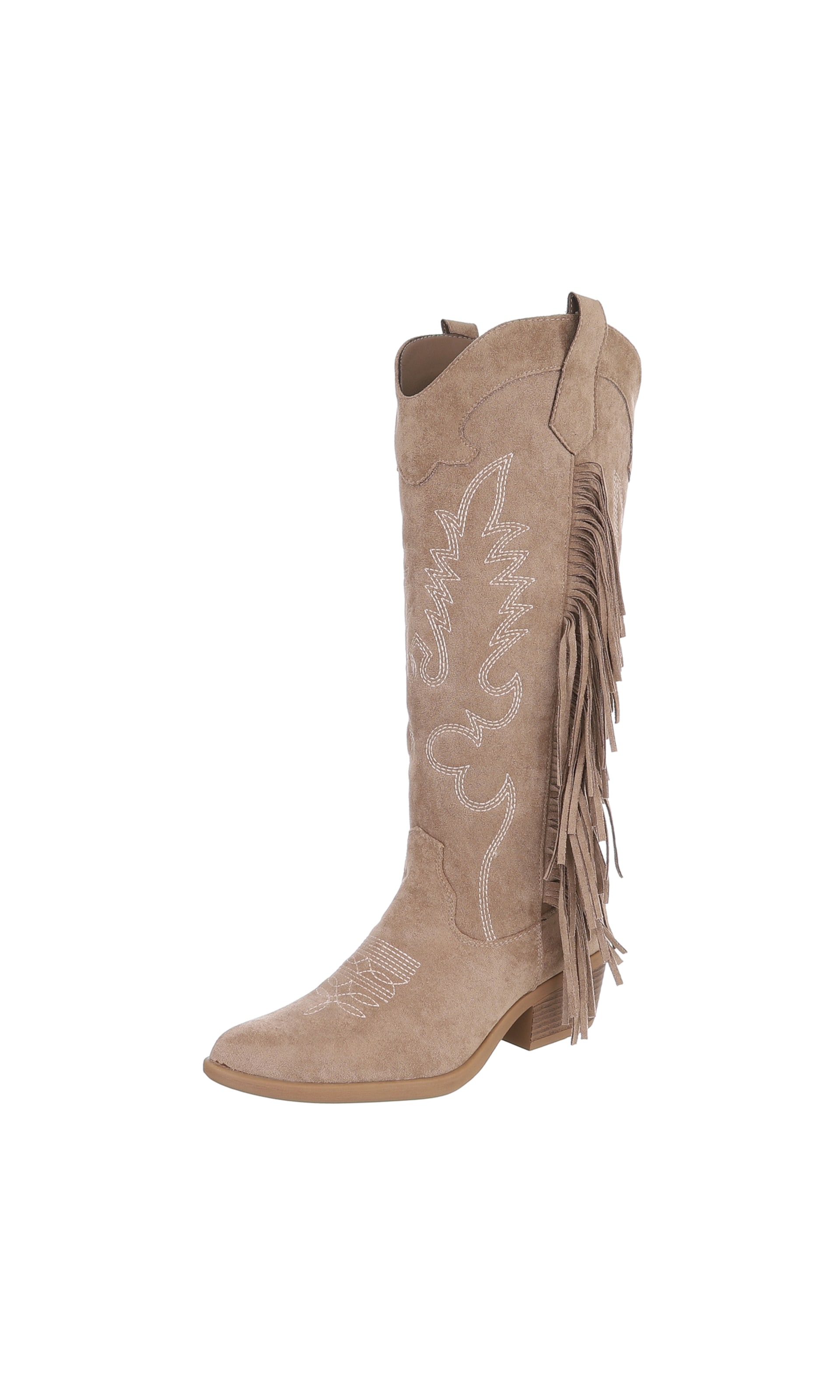 Ital-Design High Heels ' Western- & Bikerstiefel ' in Braun: Vorderseite