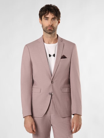 Coupe slim Veste de costume 'Oakland' Finshley & Harding en rose : devant