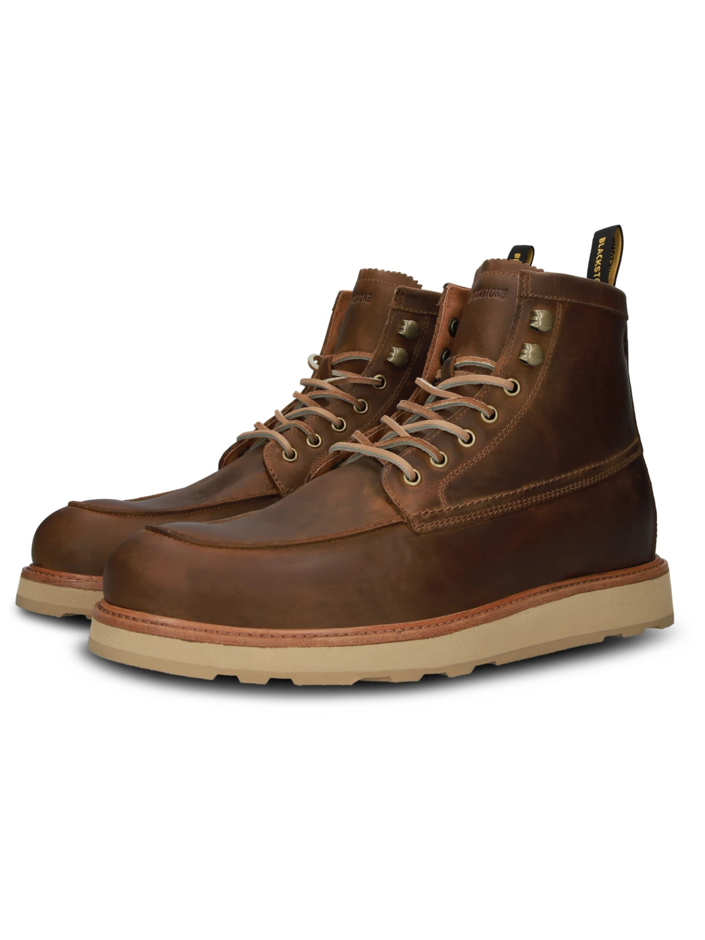 Boots stringati 'PERIDO ASHER HIGH' di BLACKSTONE in marrone