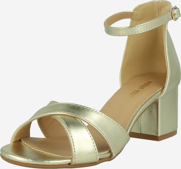 ABOUT YOU Sandals 'Dina' in Gold: front