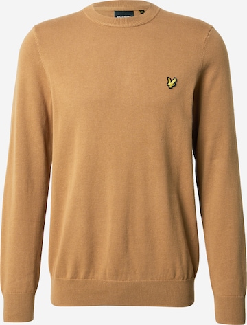 Lyle & Scott Pulover | rjava barva: sprednja stran