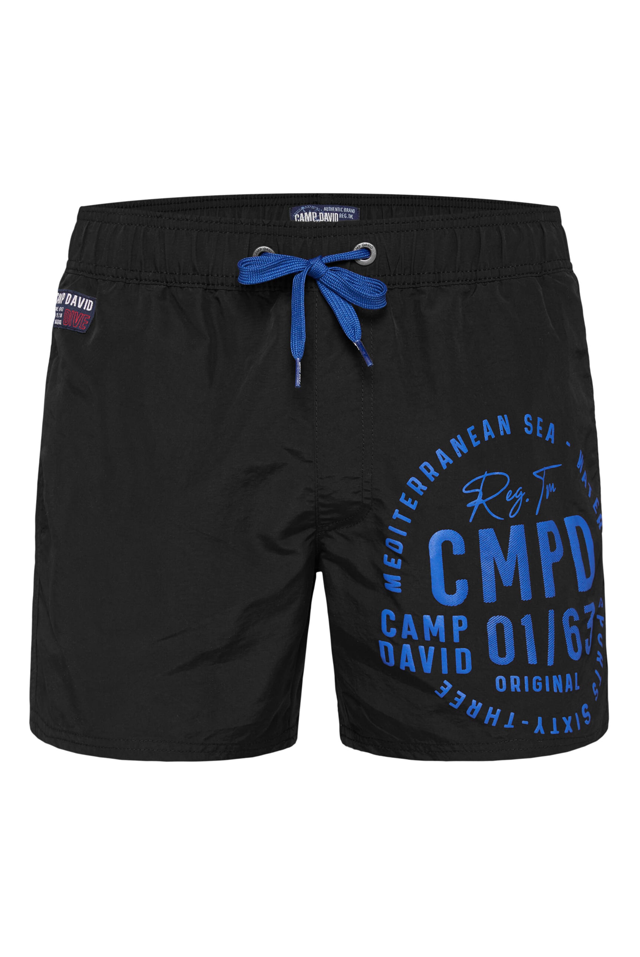 CAMP DAVID Kratke kopalne hlače | črna barva, Prikaz izdelka