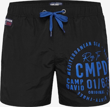 CAMP DAVID Badeshorts in Schwarz: Vorderseite