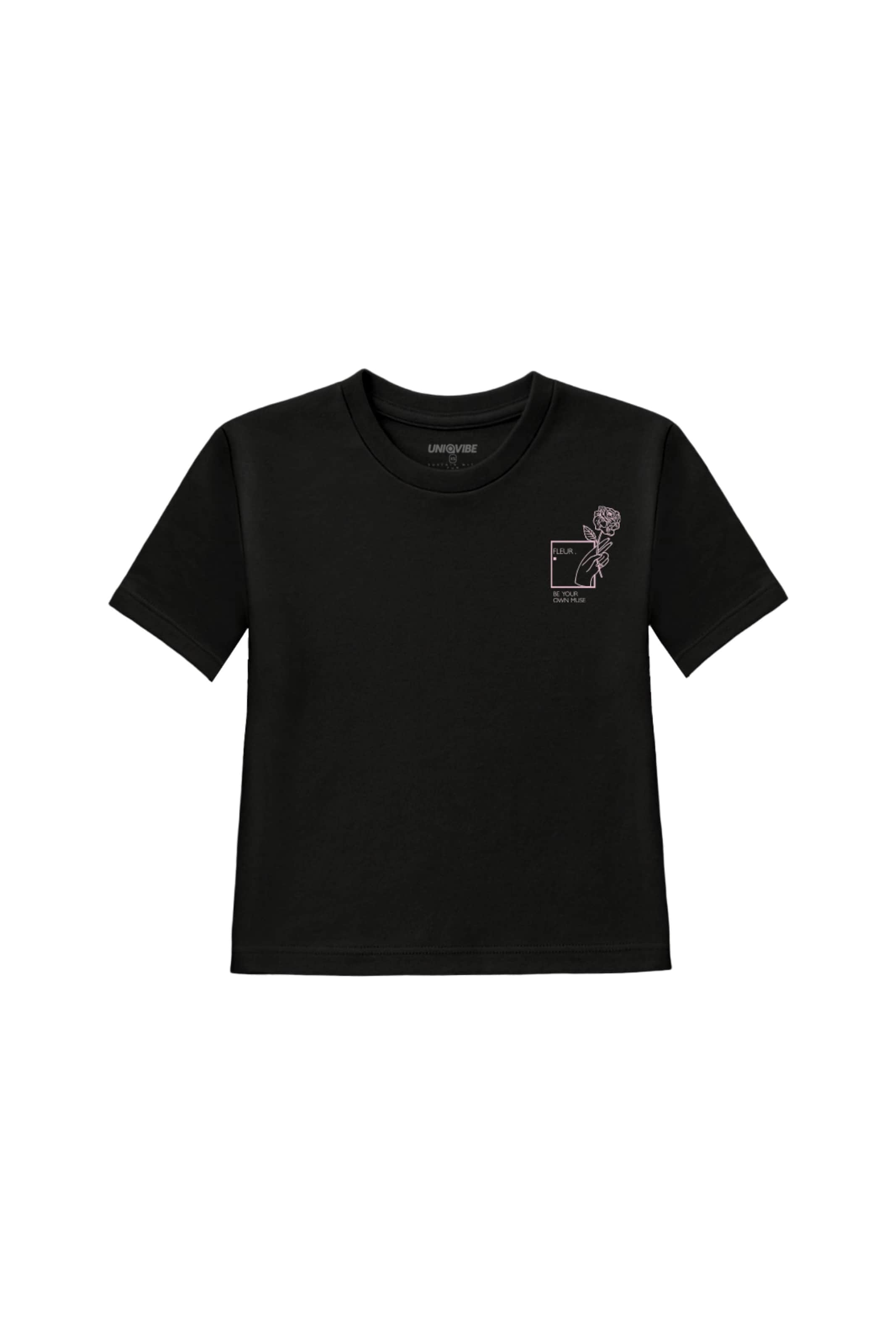UNIQVIBE Shirt in Black: front