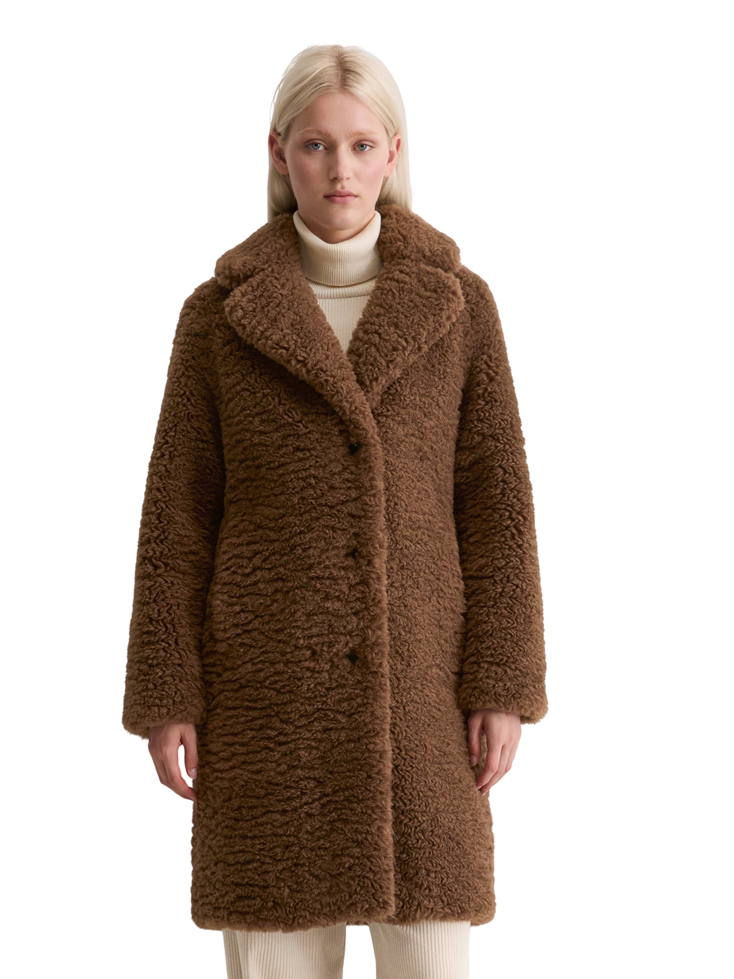 Marc O'Polo Wintermantel in Braun: Vorderseite