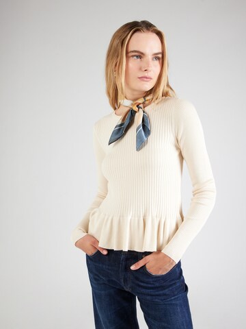 VERO MODA Sweater 'VMGLORY' in Beige: front