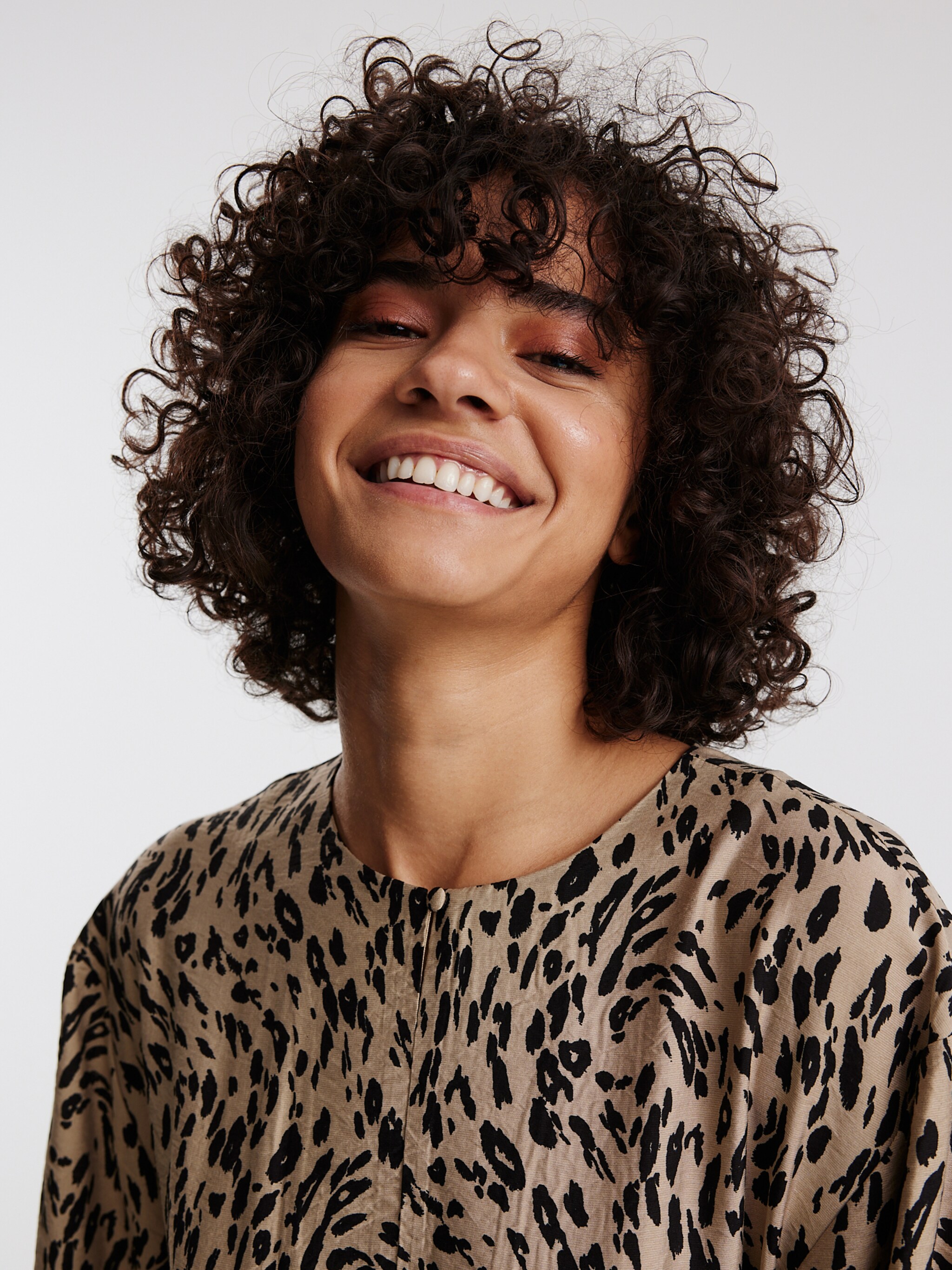 EDITED Producten Jurk 'Jeanette' Bruin